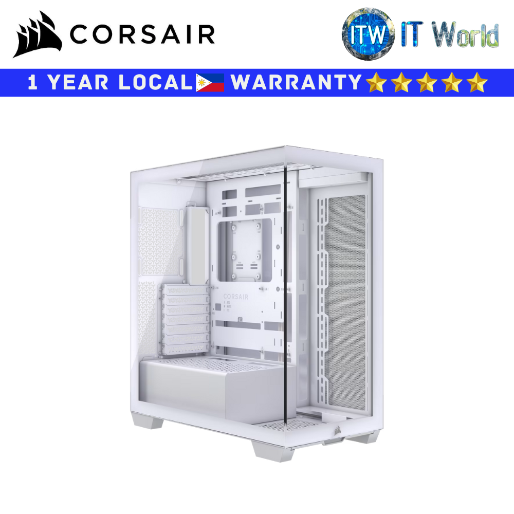 Corsair Computer Case 3500X Mid-Tower Tempered Glass White (CS-CC-9011277-WW)