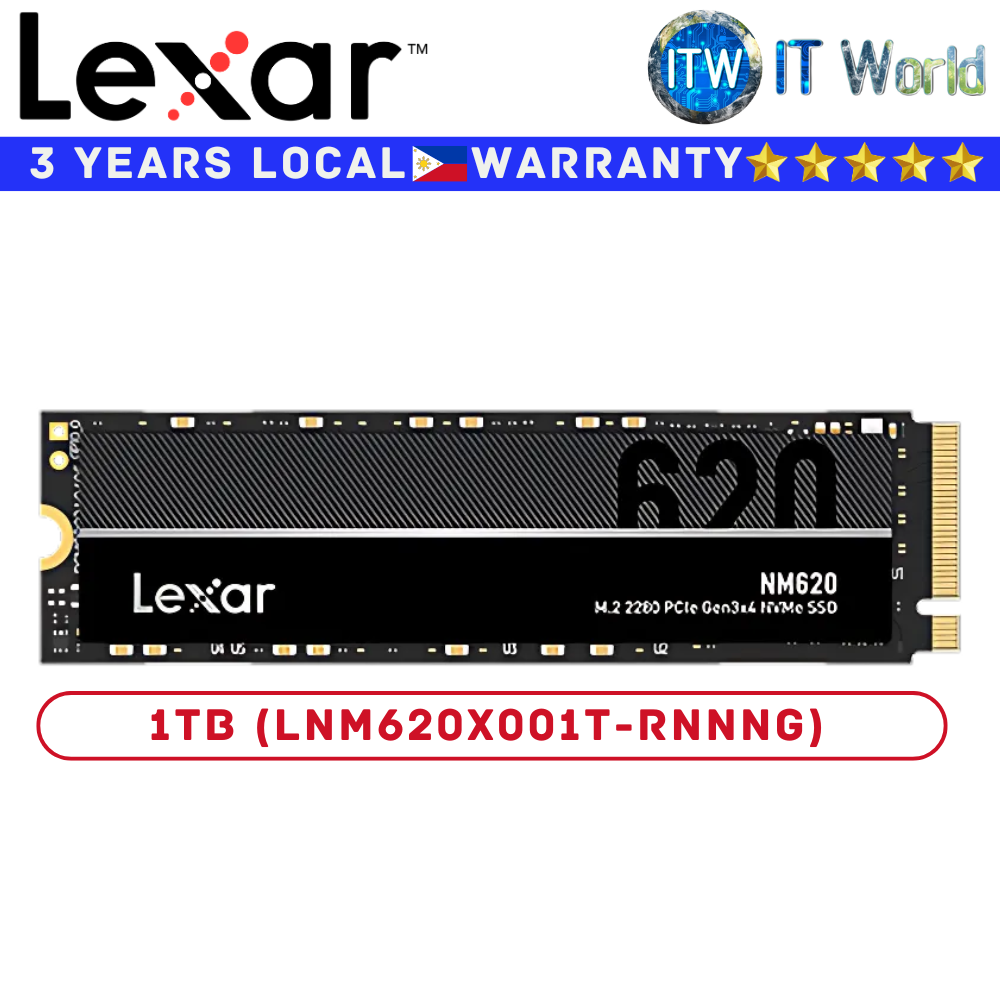 Itw | Lexar 250GB/512GB/1TB/2TB SSD M 2 NVMe SSD M.2 NVMe NM620 PCIe Gen3x4 M.2 2280 Internal