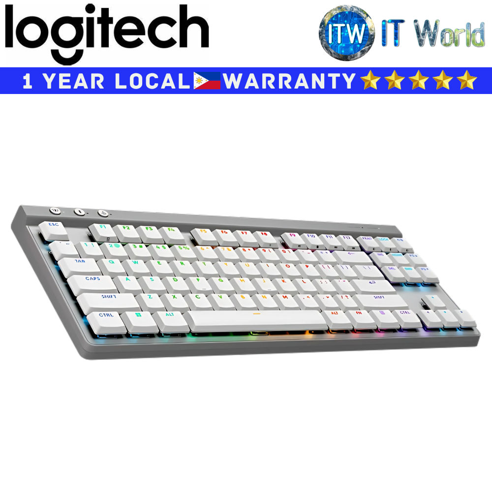 Logitech Wireless Gaming Keyboard G515 Lightspeed TKL Lowprofile Lightsync RGB (White)