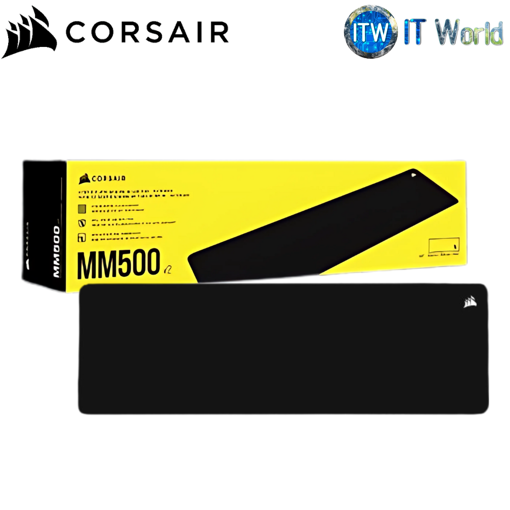 Corsair Gaming Mousepad MM500 V2 Hybrid Cloth Extended Non-Slip Rubber Base (CS-CH-941B141-WW)