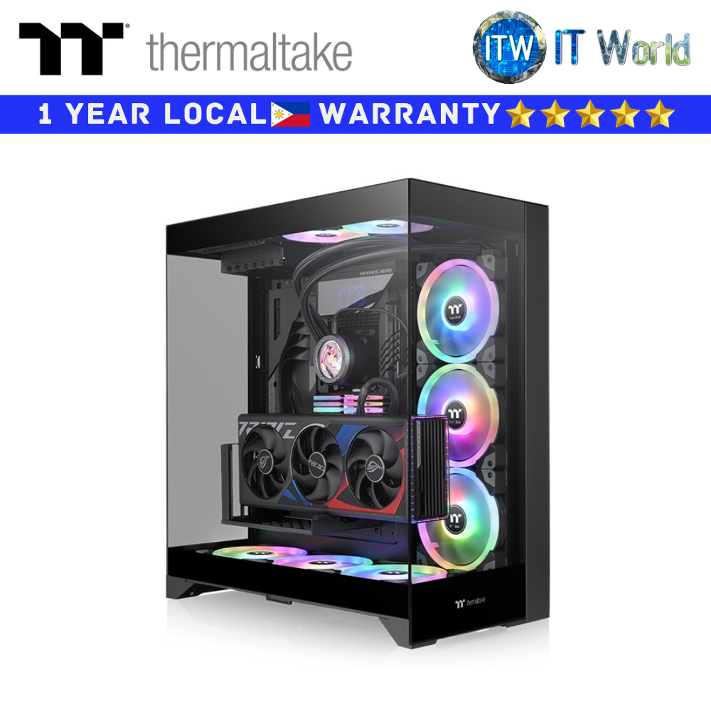 Thermaltake Computer Case CTE E550 TG Dual Chamber Mid Tower Black (CA-1Z8-00M1WN-00)