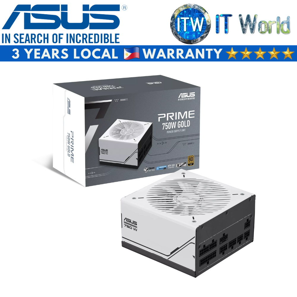 ASUS Prime AP-750G 750W 80+ Gold Active PFC Dual Ball Fan Bearings Power Supply Unit