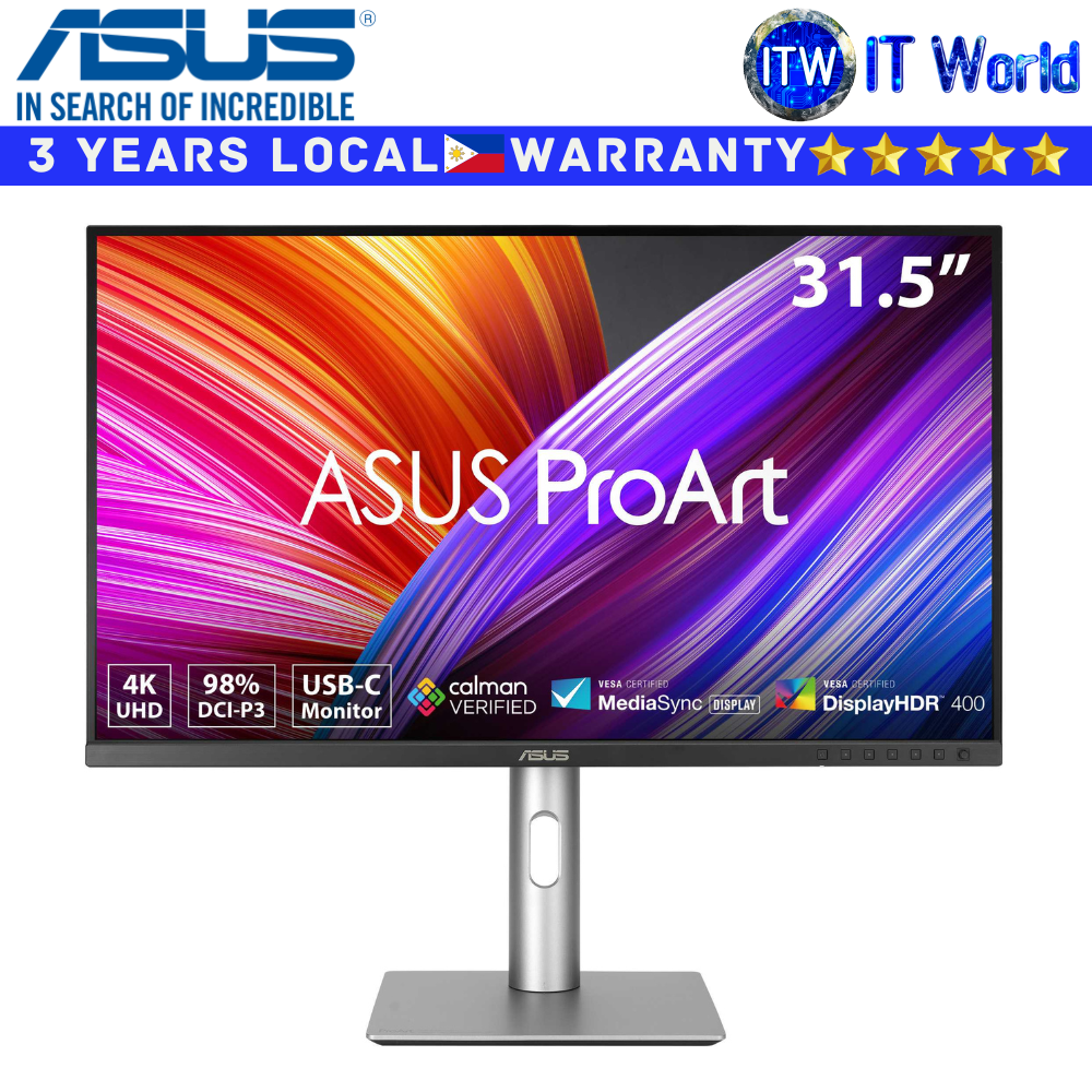 ASUS Monitor ProART Display PA329CRV 32&quot; 3840 x 2160 (4K UHD) / 60Hz / IPS / 5ms GTG