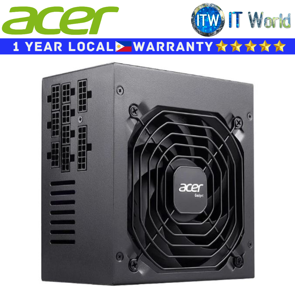 Acer PSU 1000Watts Power Supply Unit AC Series AC1000 Black 80+ Gold Active PFC Full Modular