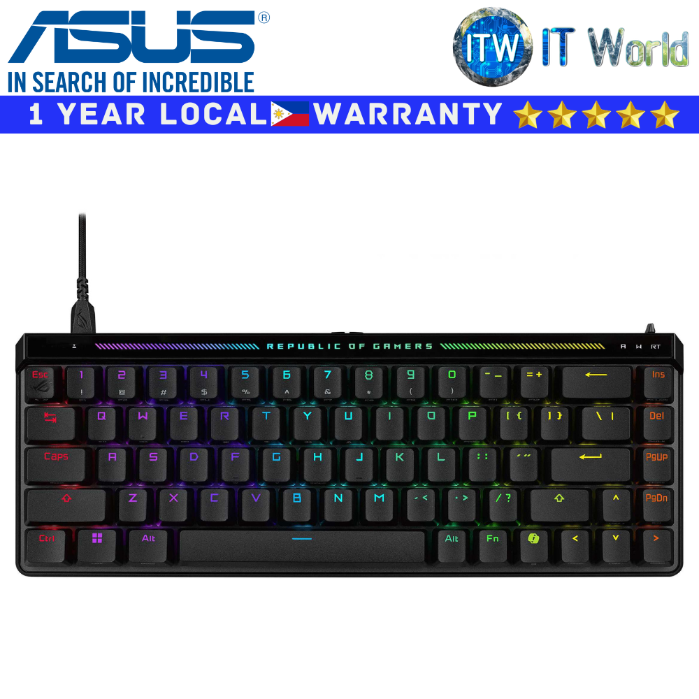 ASUS Wired Gaming Keyboard ROG M605 Falchion Ace HFX PBT Black 65% Analog Magnetic Switch