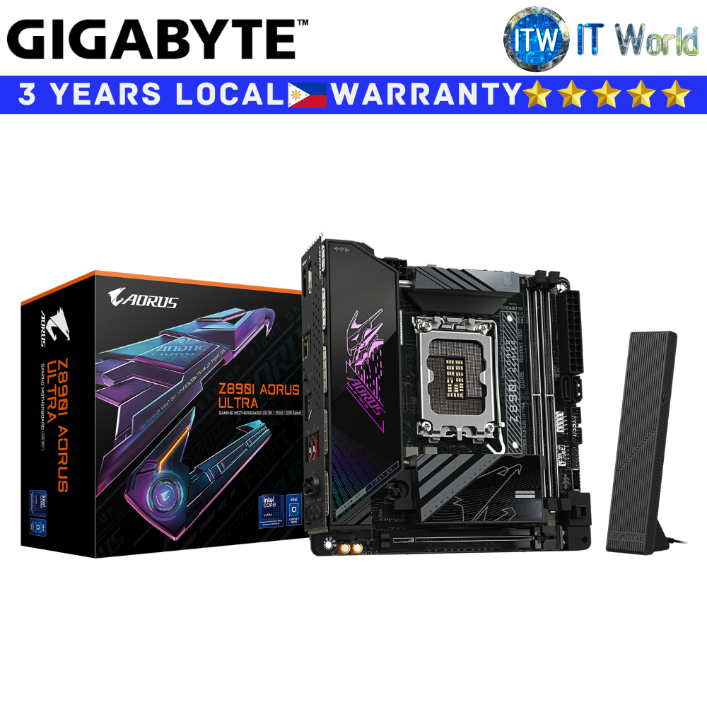 Gigabyte Motherboard Z890I Aorus Ultra mini-ITX LGA1851 DDR5 (GA-Z890I-AORUS-ULTRA)