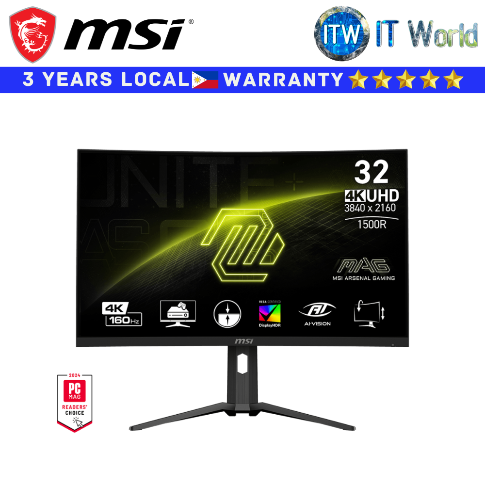 MSI Curved Gaming Monitor MAG 321CUP 32&quot; 3840x2160 UHD / 160Hz / VA / 1ms MPRT / 1500R