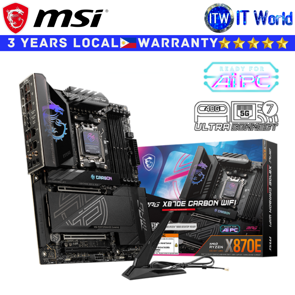 MSI Motherboard MPG X870E Carbon Wifi ATX AM5 DDR5