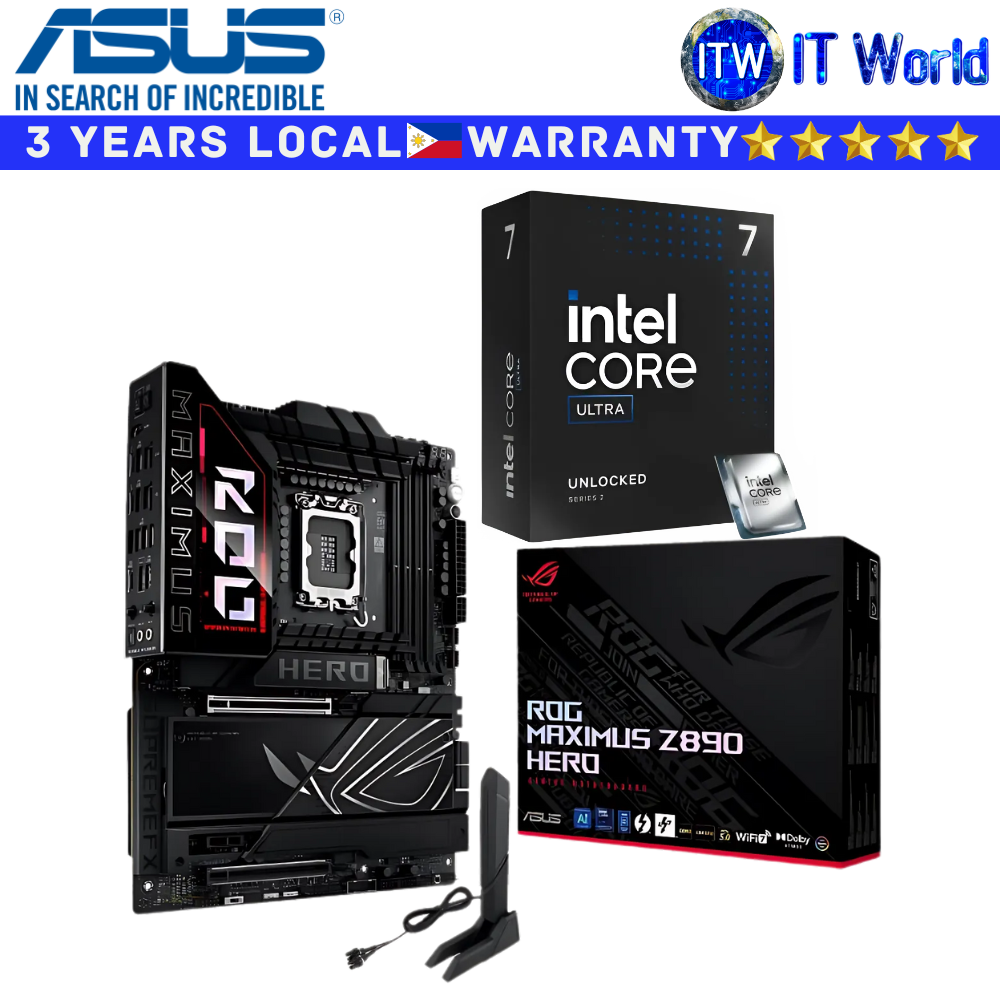 ASUS Bundle Motherboard Intel Core Ultra 7 265KF with ROG Maximus Z890 Hero