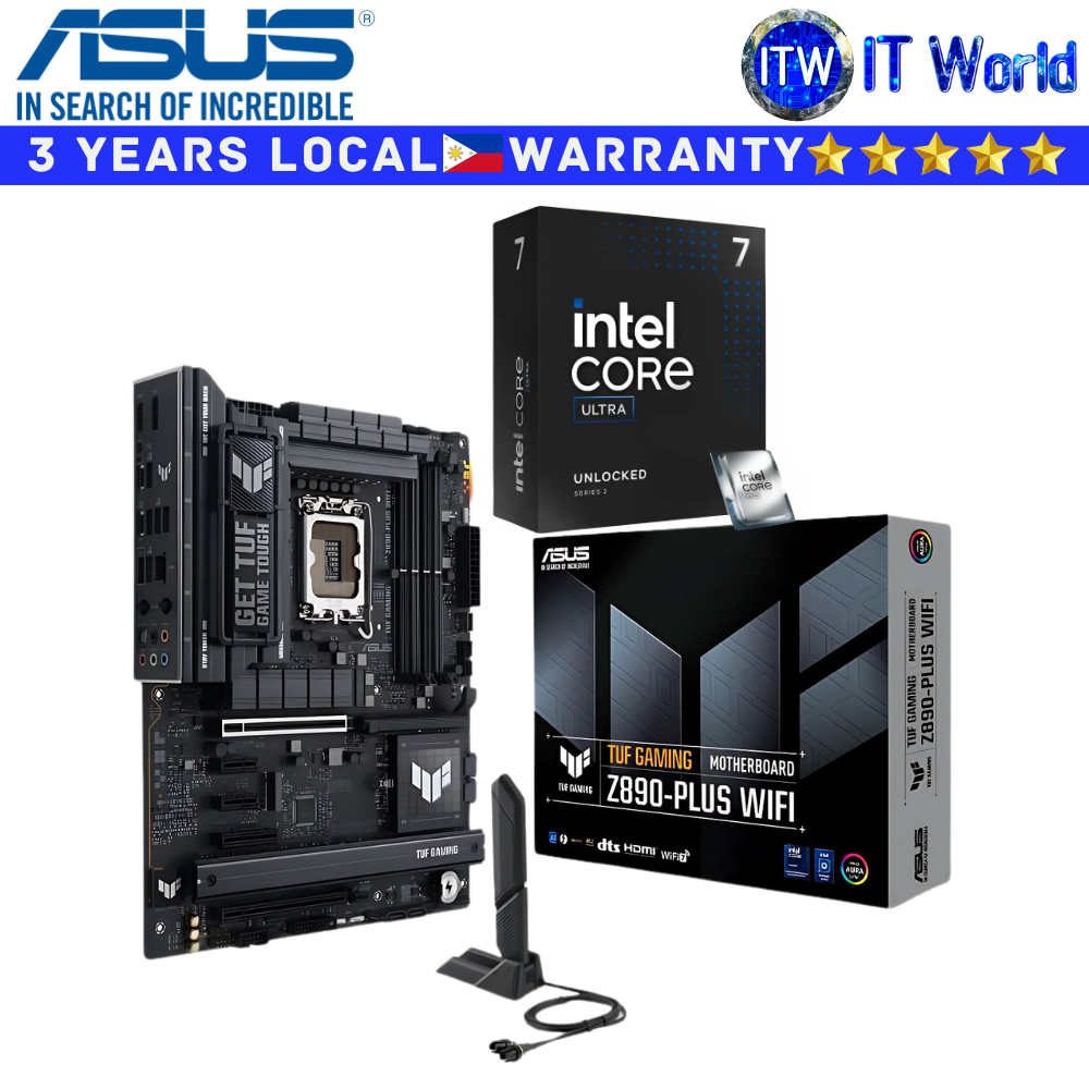 ASUS Motherboard Bundle Intel Core Ultra 7 265K with TUF Gaming Z890-Plus Wifi