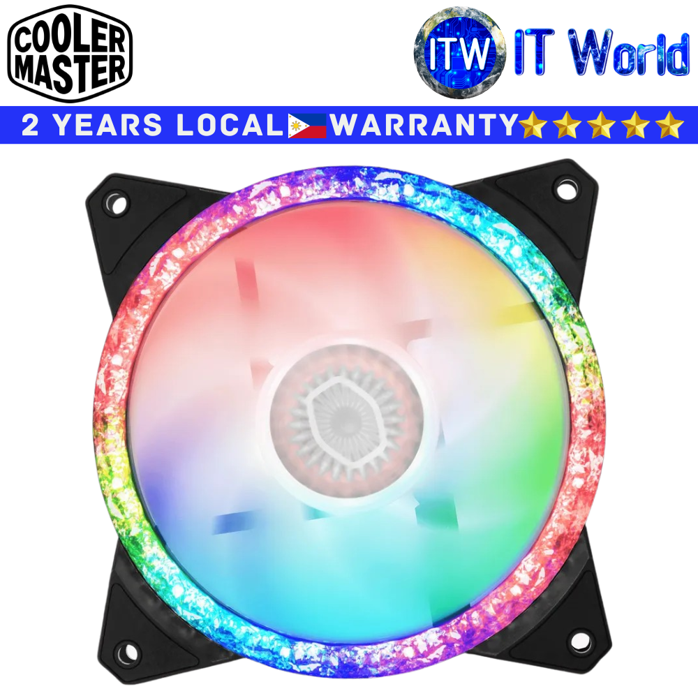 Cooler Master PC Fan MasterFan MF120 Prismatic Rifle Bearing Single Fan (MFY-B2DN-20NPA-R1)