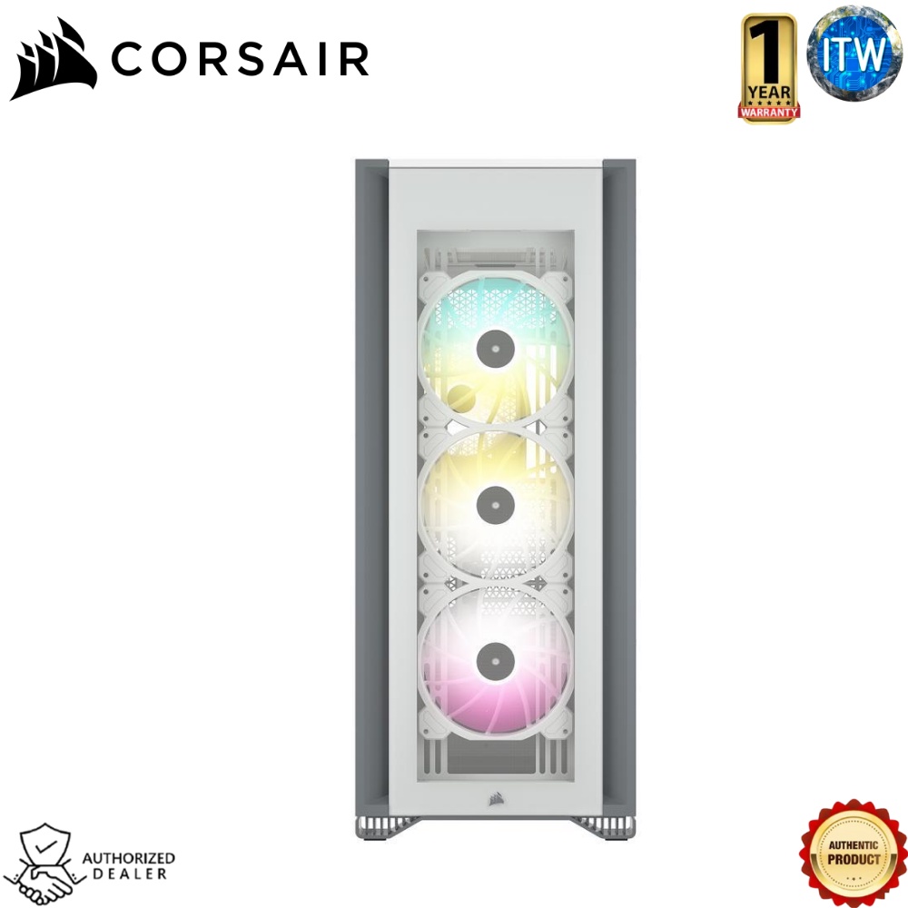 Corsair iCUE 7000X RGB Tempered Glass Full-Tower ATX PC Case — in Black and White (Black)