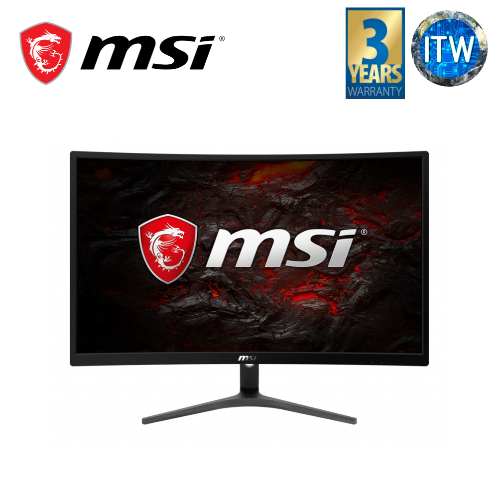 MSI Optix G241VC 24&quot; Frameless Full HD 1920 X 1080 75hz FreeSync Curved Non-Glare Gaming Monitor