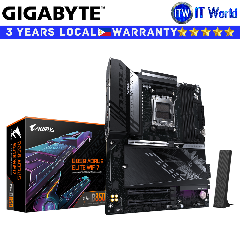 Gigabyte Motherboard B850 Aorus Elite Wifi7 ATX AM5 DDR5 (GA-B850-A-ELITE-WF7)