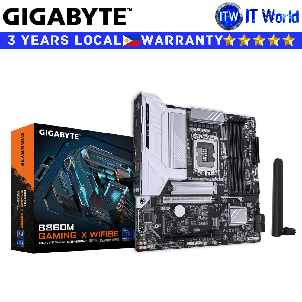 Gigabyte Motherboard B860M Gaming X Wifi6E microATX LGA1851 DDR5 (GA-B860M-GAMING-X-WIFI6E)