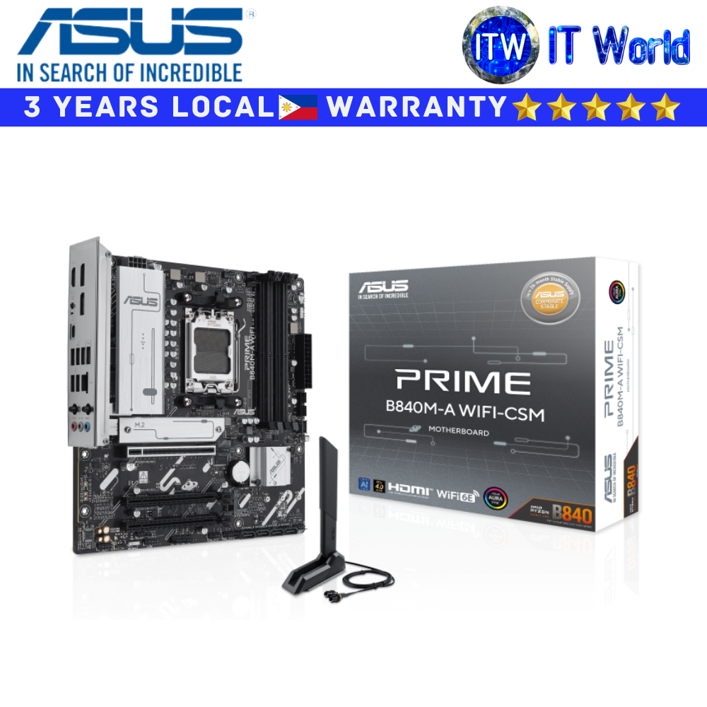 ASUS Motherboard PRIME B840M-A WIFI-CSM MATX AM5 DDR5