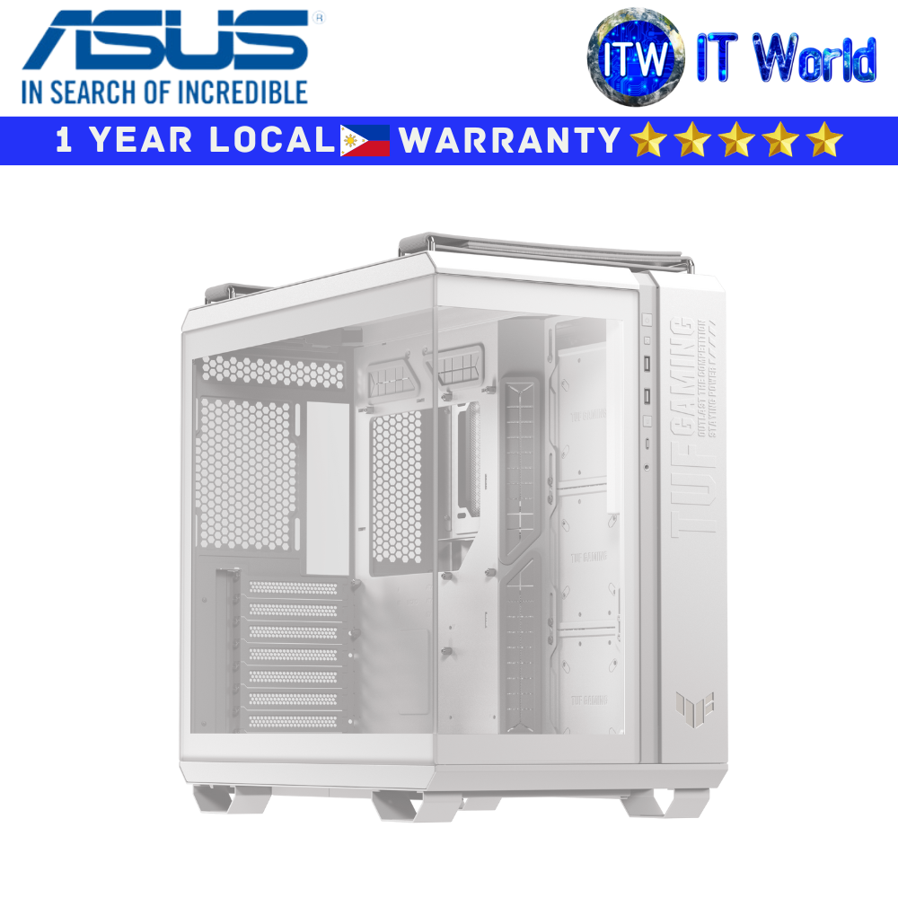 ASUS Computer PC Case TUF Gaming GT502 Horizon Mid Tower (White)