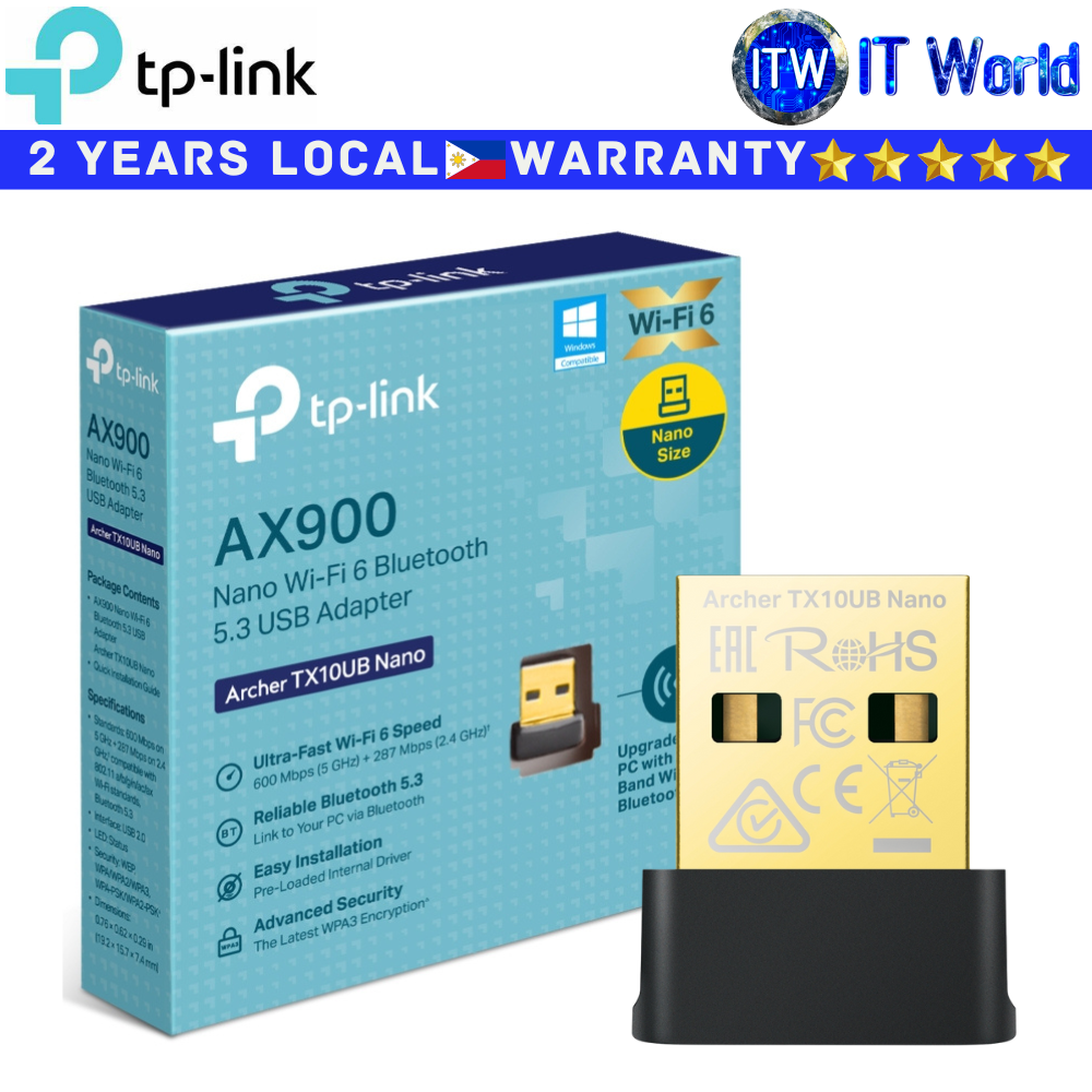 TP-Link Wireless USB Adapter Archer TX10UB AX900 Nano Wi-Fi 6 Dual-Band Bluetooth 5.3