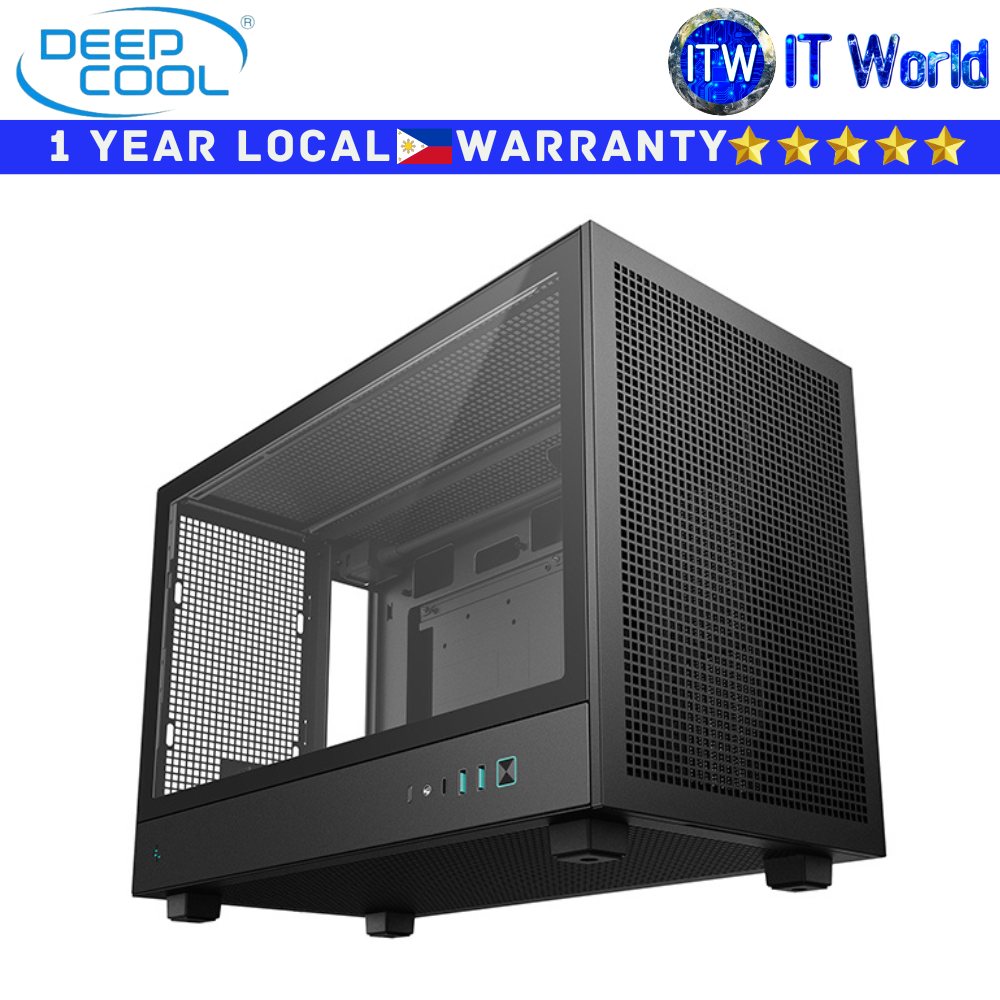 Deepcool Computer PC Case CH260 High Airflow microATX  Compact Tempered Glass Black (R-CH260-BKNGM0-G-1)