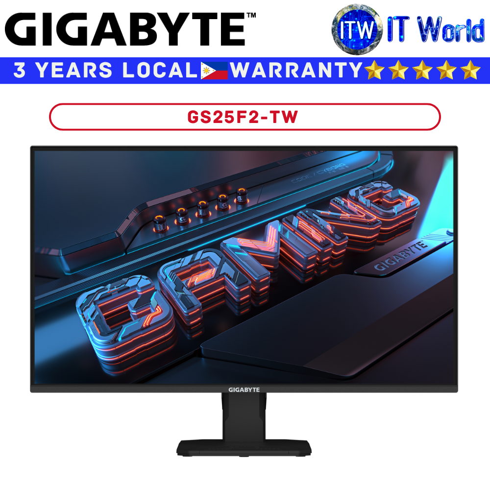 Gigabyte Gaming Monitor GS25F2-TW 1920x1080 FHD / SS IPS / 1ms / Flicker-free