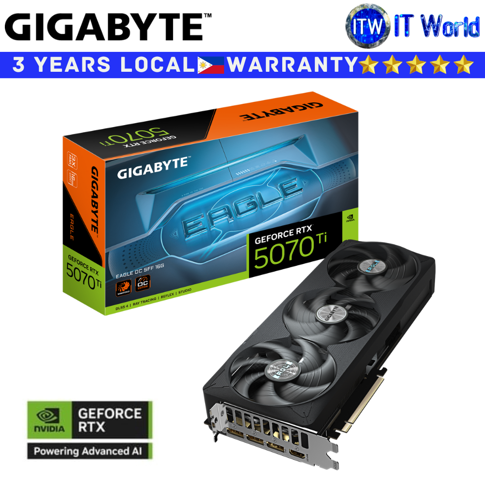 Gigabyte RTX 5070 Ti Eagle OC SFF 16GB GDDR7 Graphic Card (GV-N507TEAGLE-OC-16GD)