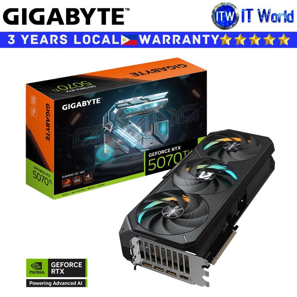 Gigabyte RTX 5070 Ti Gaming OC 16GB GDDR7 Geforce Graphic Card (GV-N507TGAMING-OC-16GD)