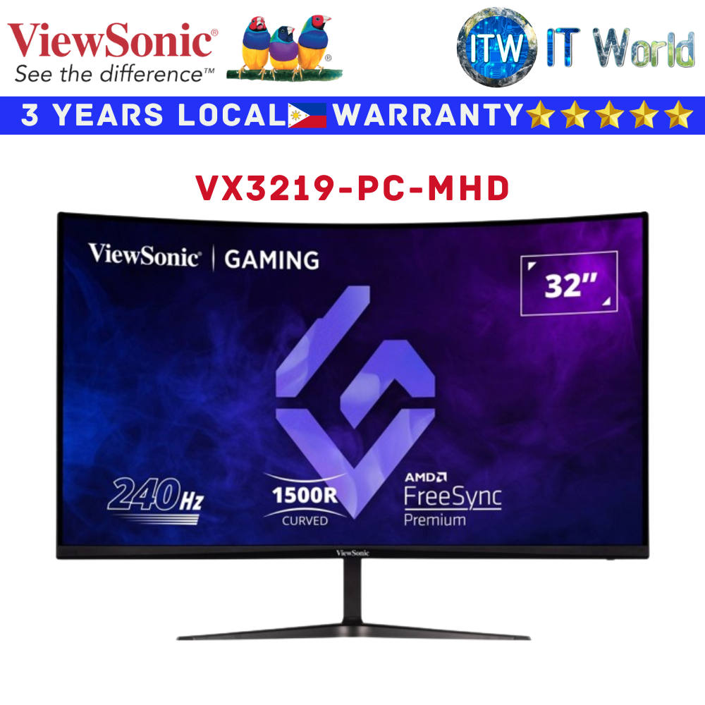 Viewsonic Gaming Monitor VX3219-PC-MHD / VX3219-2K-PRO-2 32&quot; Flicker-free FreeSync Premium (VX3219-PC-MHD)