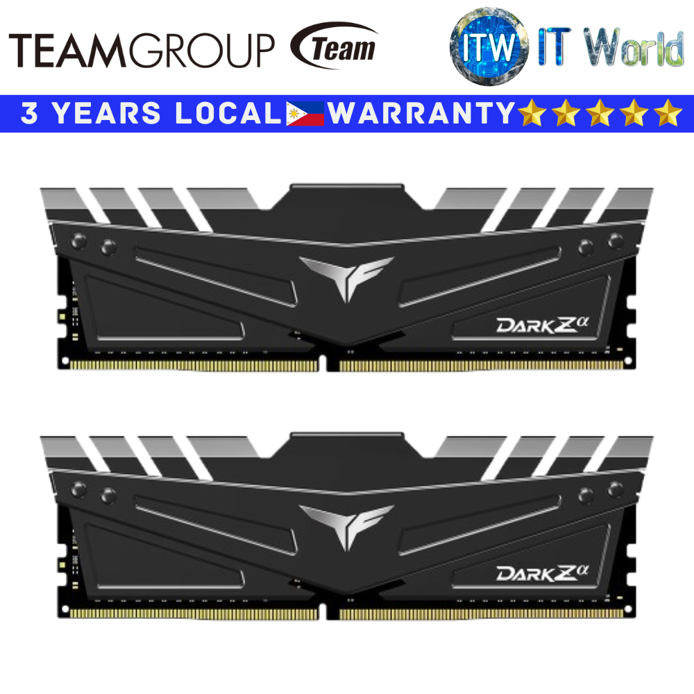 Teamgroup DDR4 RAM 32GB (2x16GB) 3600Mhz T-Force Dark Zα Memory (TDZAD432G3600HC18JDC01)