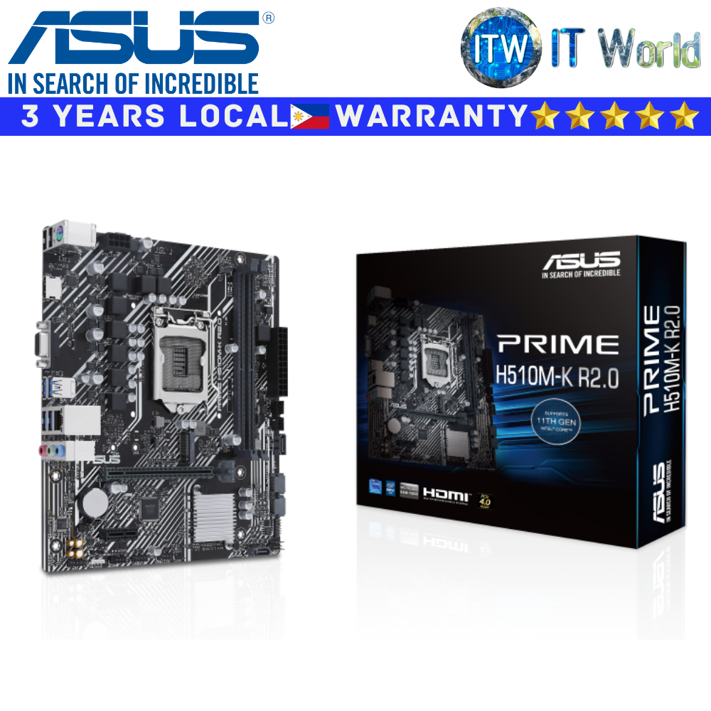 ASUS Motherboard Prime H510M-K R2.0 microATX LGA1200 DDR4