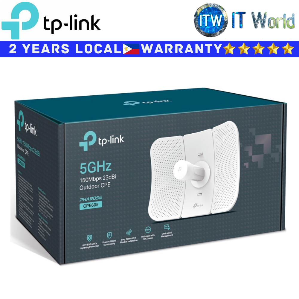 TP-Link Router Pharos CPE605 5Ghz 150Mbps 23dBi Outdoor CPE