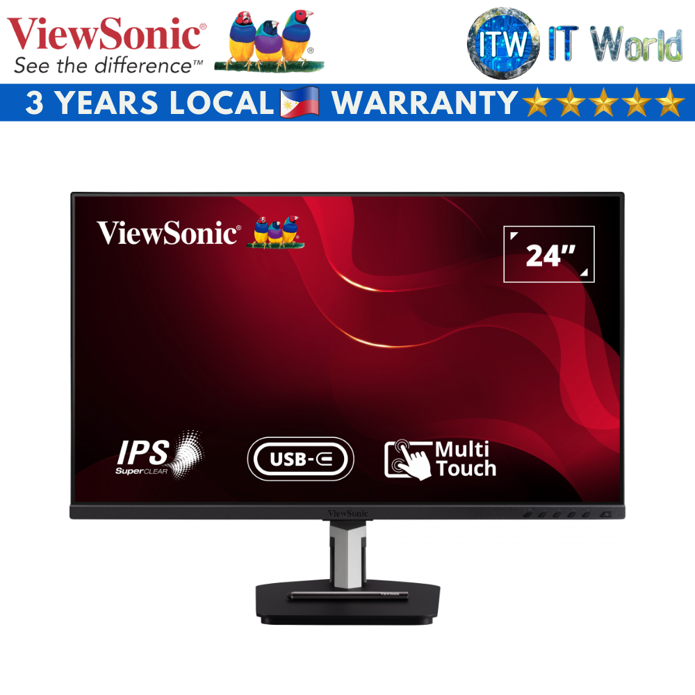 Itw | Viewsonic Touch Monitor TD2455 24&quot; 1920x1080 FHD / 60Hz / IPS / 6ms / In-Cell with USB-C