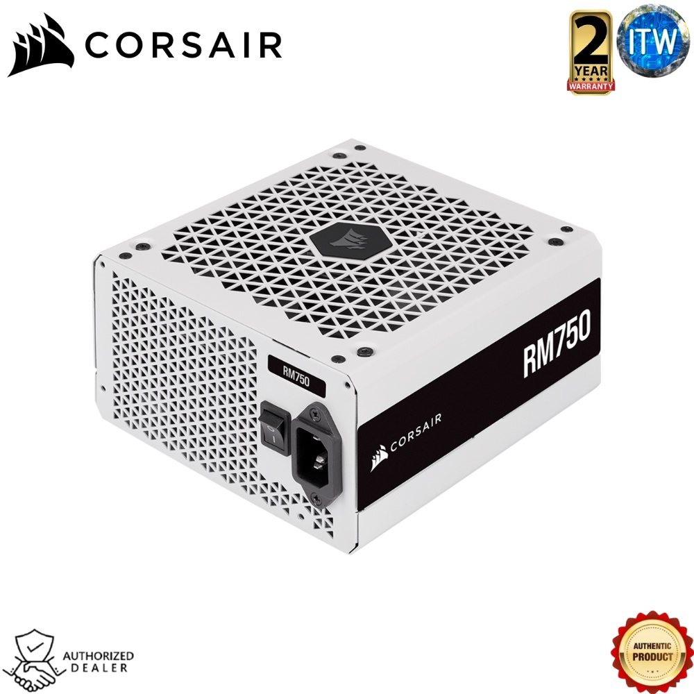 Corsair RM White Series™ RM750 — 750 Watt 80 PLUS Gold Fully Modular ATX PSU (CP-9020231-NA)