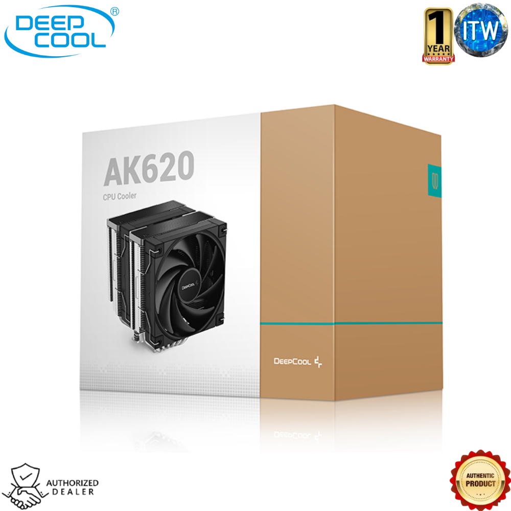 DeepCool AK620 High Performance Dual Tower Cpu Cooler (R-AK620-BKNNMT-G)