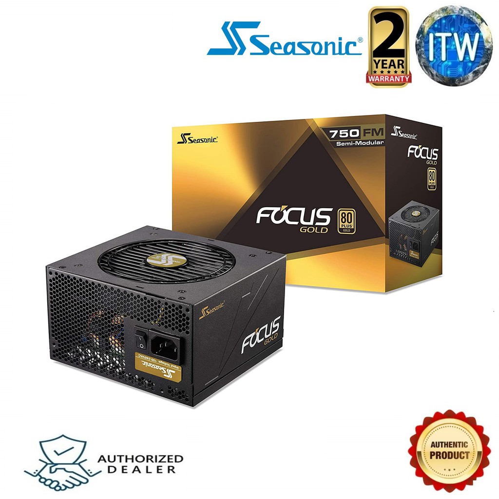 ITW | Seasonic Focus GM-750 750W 80+ Gold Semi-Modular PSU (SSR-750FM)