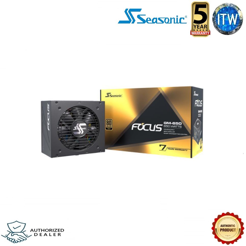 SEASONIC Focus Gold GM-650 Power Supply Unit (SSR-650FM)