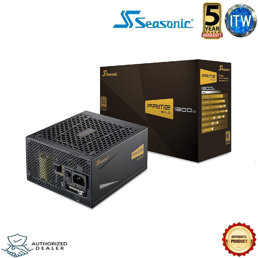 Seasonic PRIME 1300W 80+ Gold Fully Modular ATX 12 V Power Supply Unit SSR-1300GD