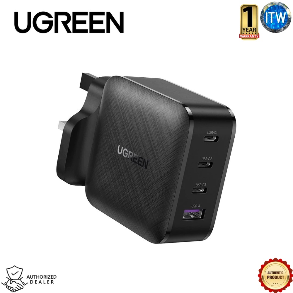 UGREEN 65W Fast Wall GaN Charger - 4 Port USB Charging Station, CD224/70773 (3C1AUS)