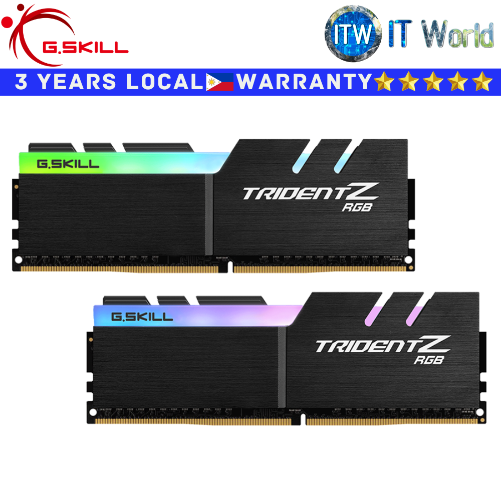 G.Skill DDR4 RAM 16GB (8GBx2) 4000Mhz Trident Z RGB Unbuffered Memory (F4-4000C18D-16GTZRB)