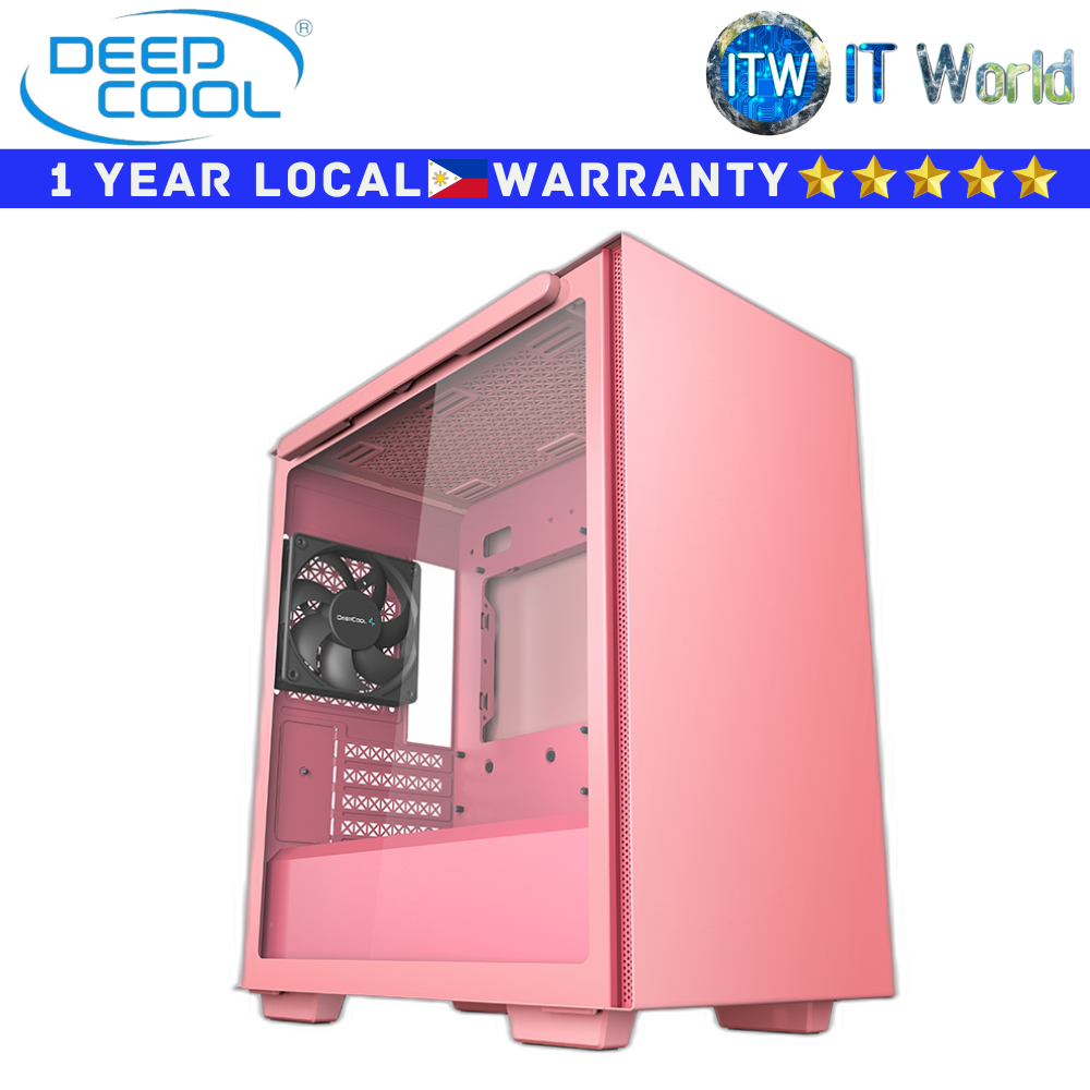 Deepcool Computer PC Case Macube 110 Tempered Glass (Pink)