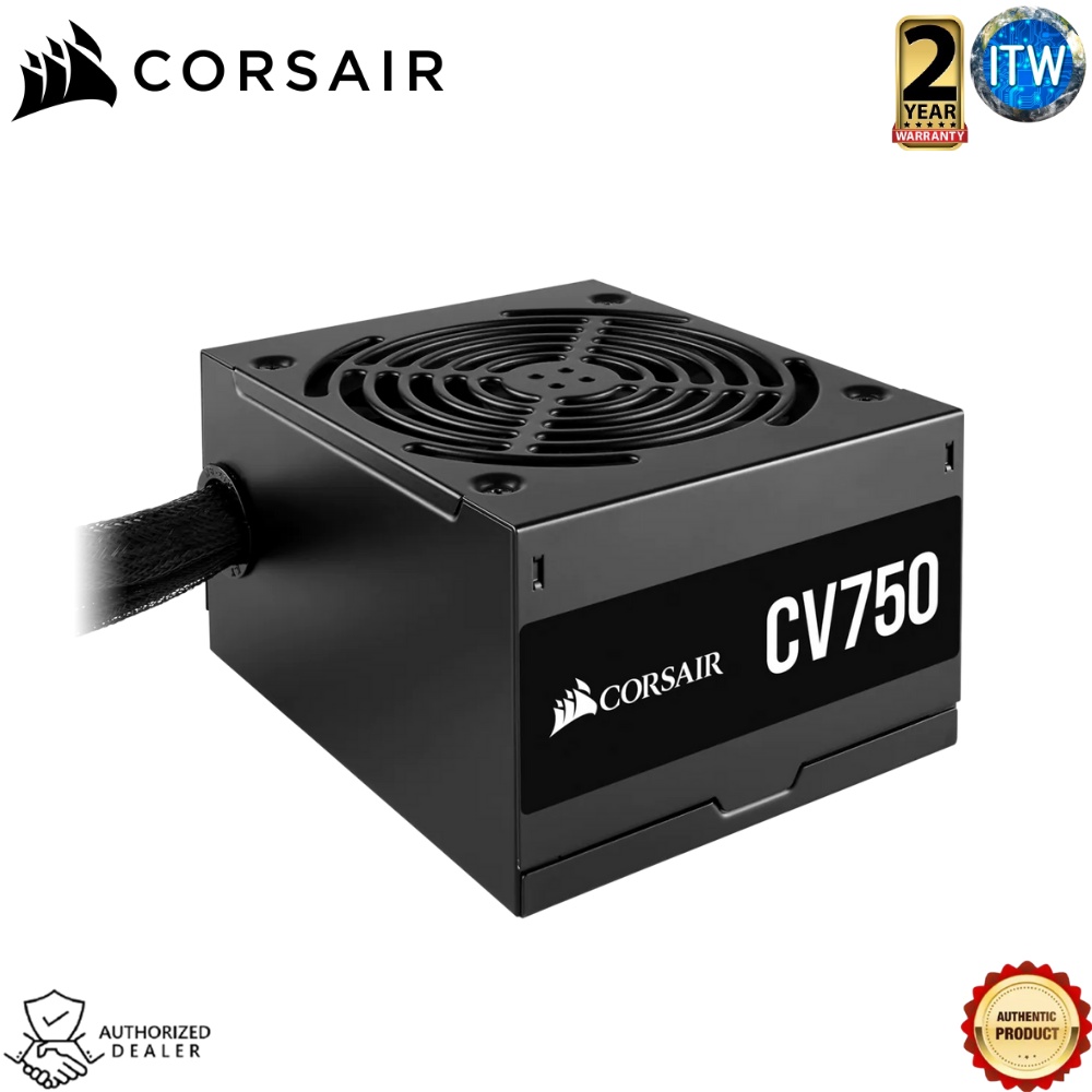 Corsair CV750 750W 80+ Bronze Non-Modular Power Supply Unit (CP-9020237-NA)