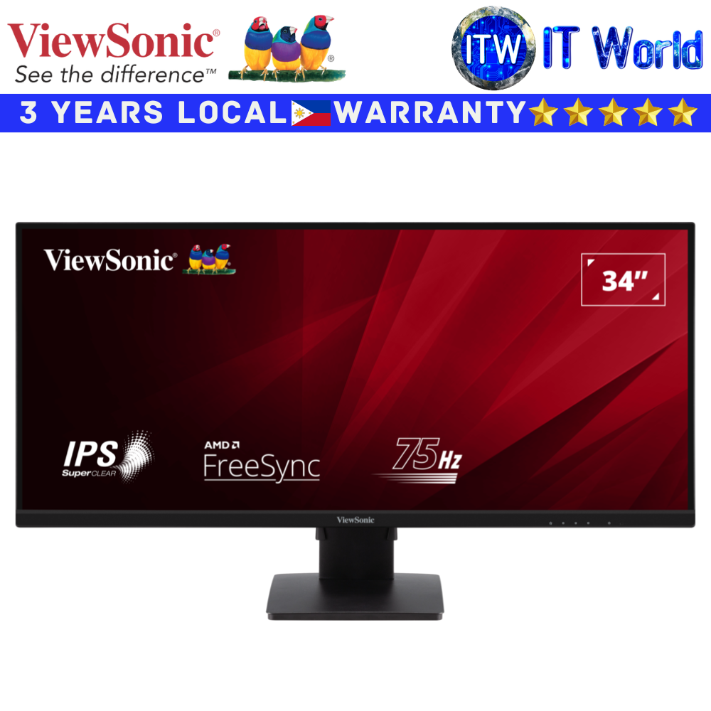 Viewsonic Monitor VA3456-MHDJ 34&quot; 3440x1440 UWQHD / 75Hz / IPS / 4ms GTG / Flicker-free