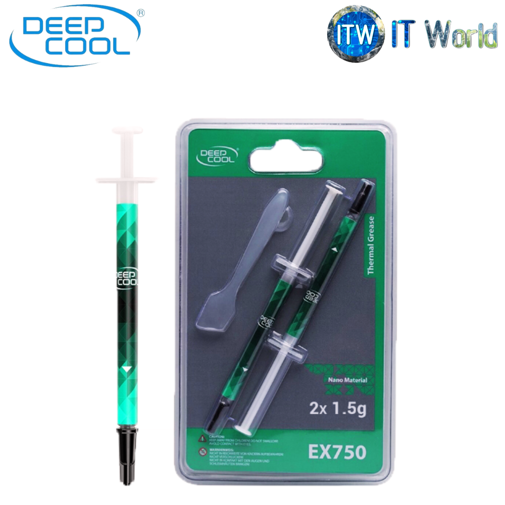 Deepcool Thermal Grease EX750 2x 1.5g (3g) Grade Thermal Performance (R-EX750-GY030C-G-1)