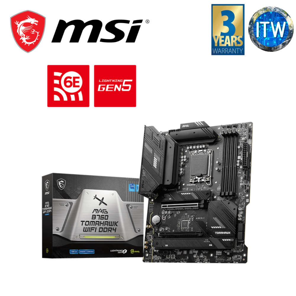 MSI MAG B760 Tomahawk Wifi ATX LGA1700 DDR4 Motherboard