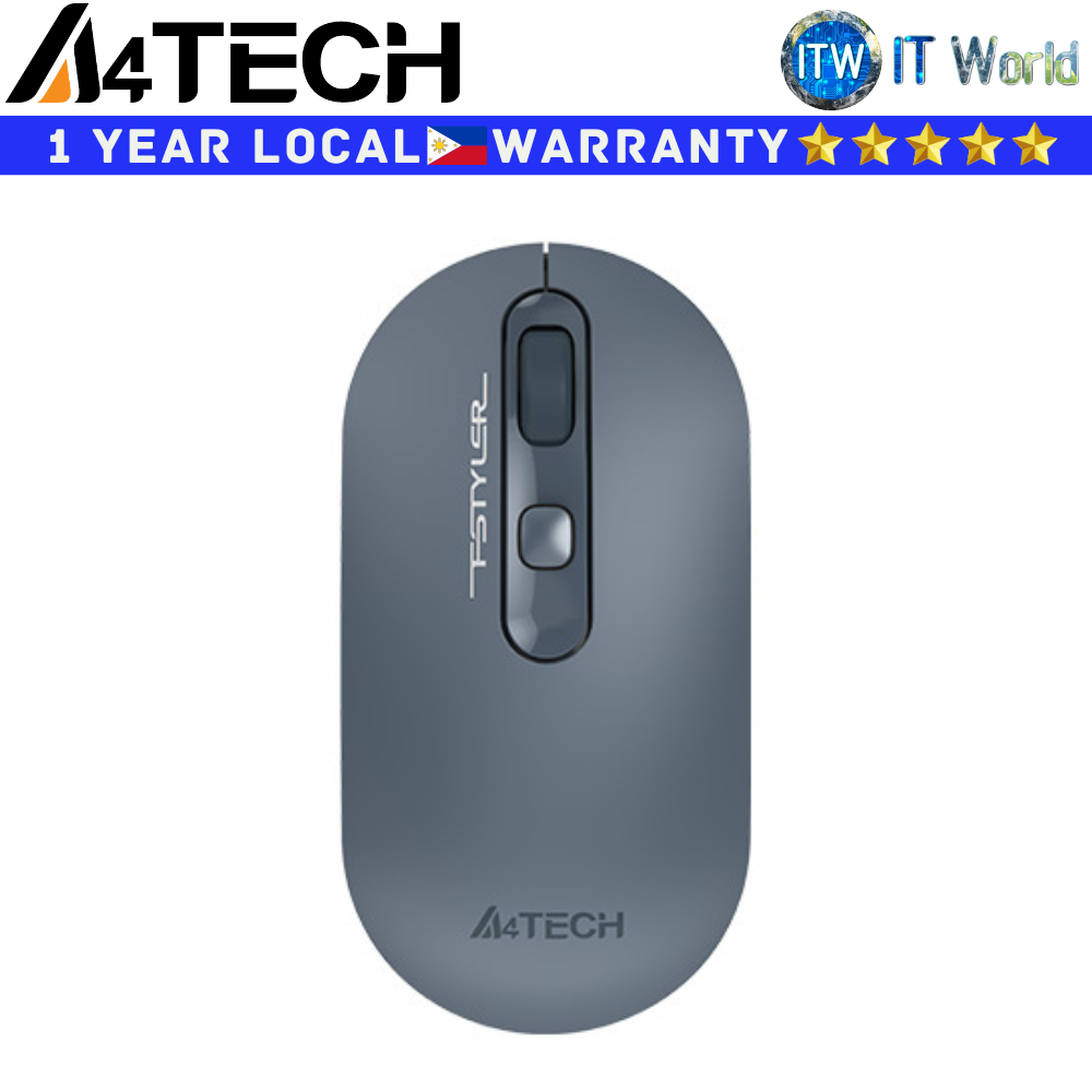 A4Tech Wireless Mouse FG20 Bluetooth 2.4GHz Symmetric Optical (Ash Blue)