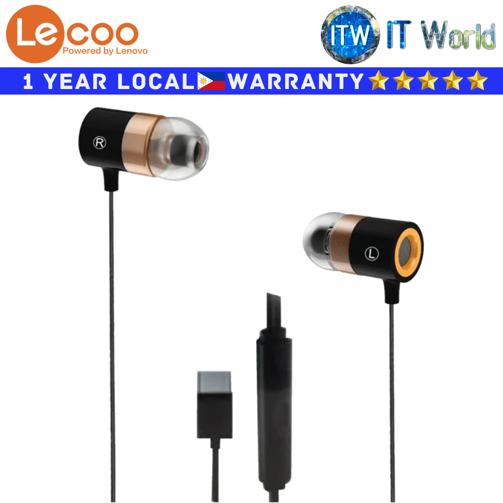 Lecoo EH103 Wired Earphone - 3.5mm In-ear Headphone Stereo Smart Noise Reduction Sport Earbuds