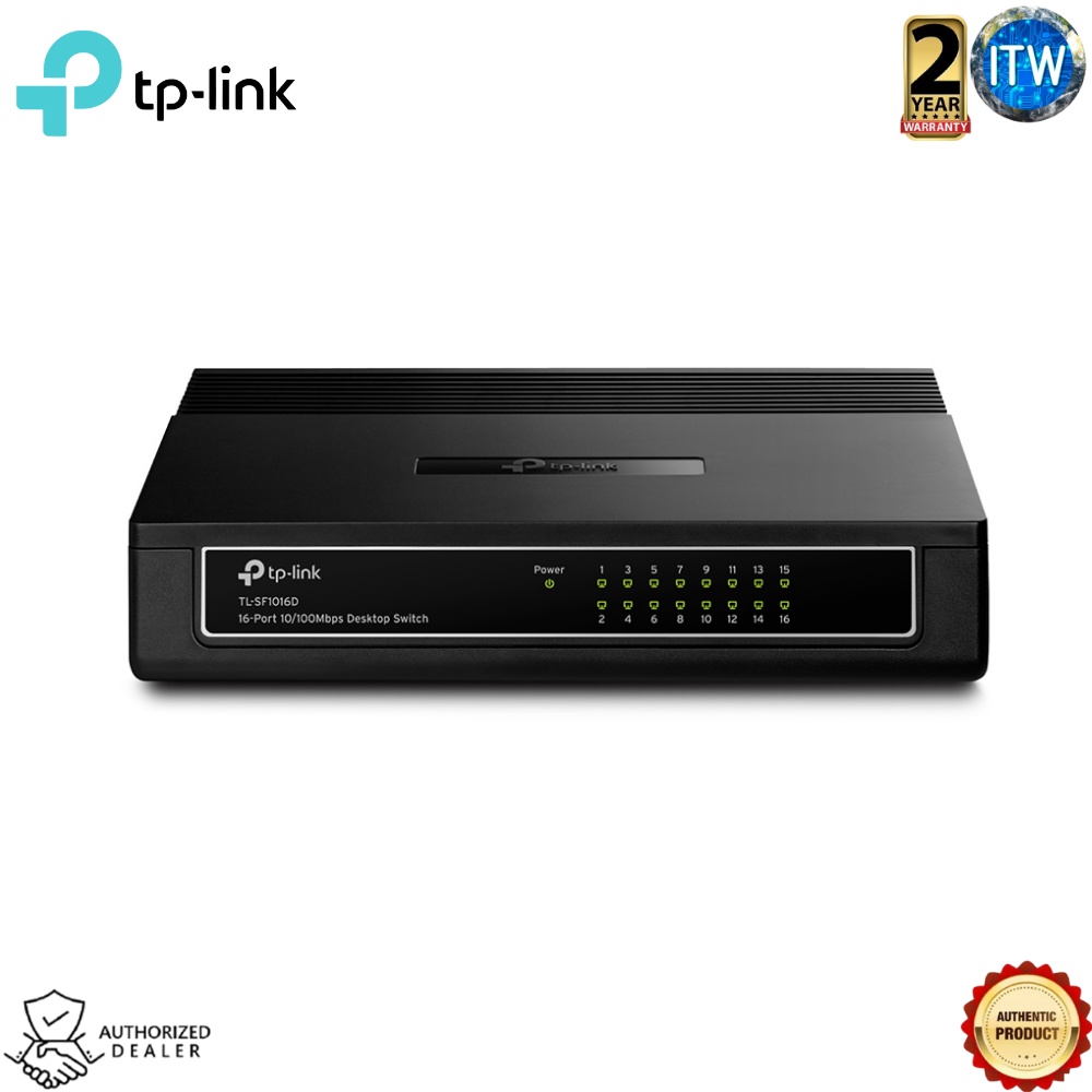 TP-Link TL-SF1016D | 16-Port 10/100Mbps Desktop Switch (TL-SF1016D)