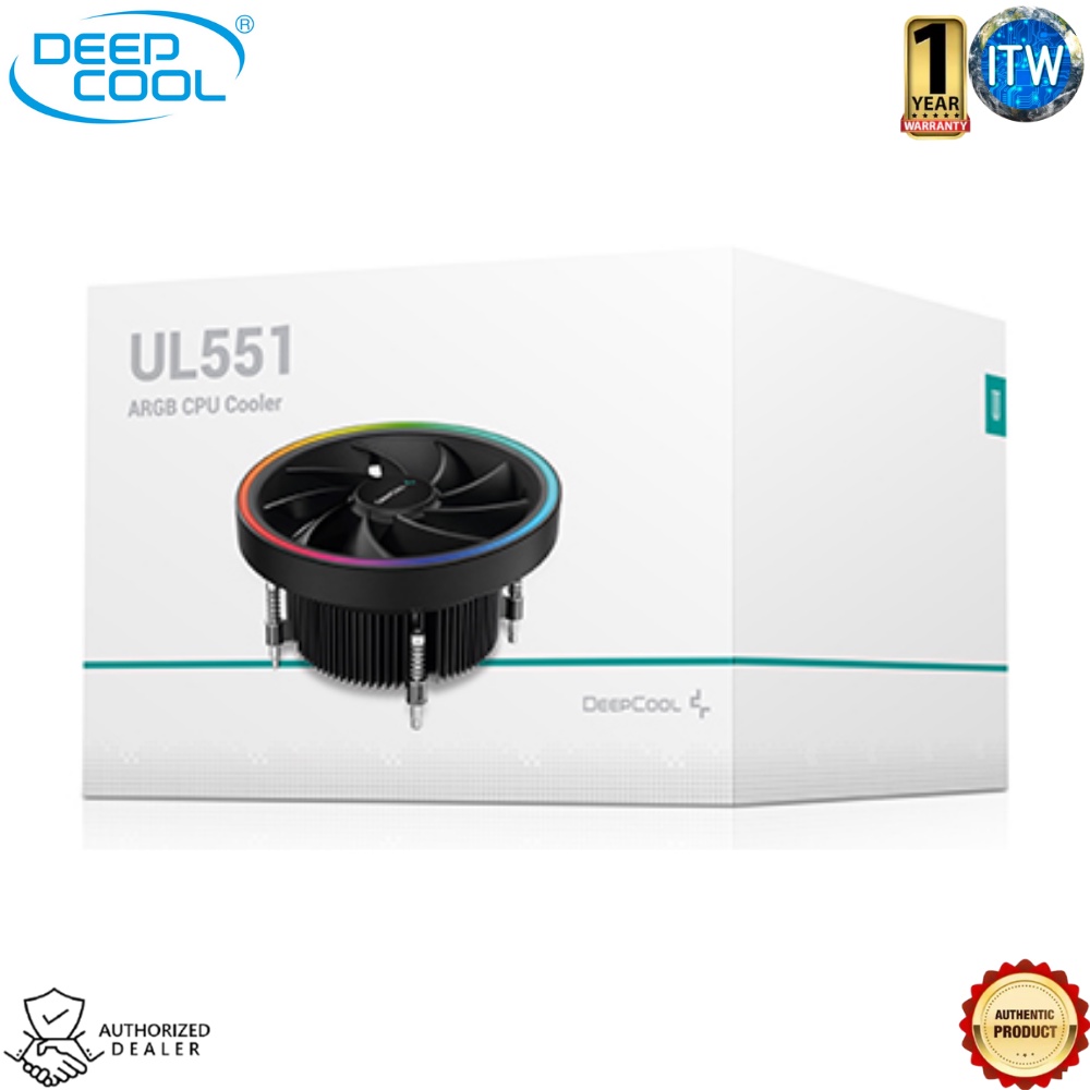 DeepCool UL551 - Addressable RGB LED CPU Air Cooler (R-UL551-BKAMAB-G-1)