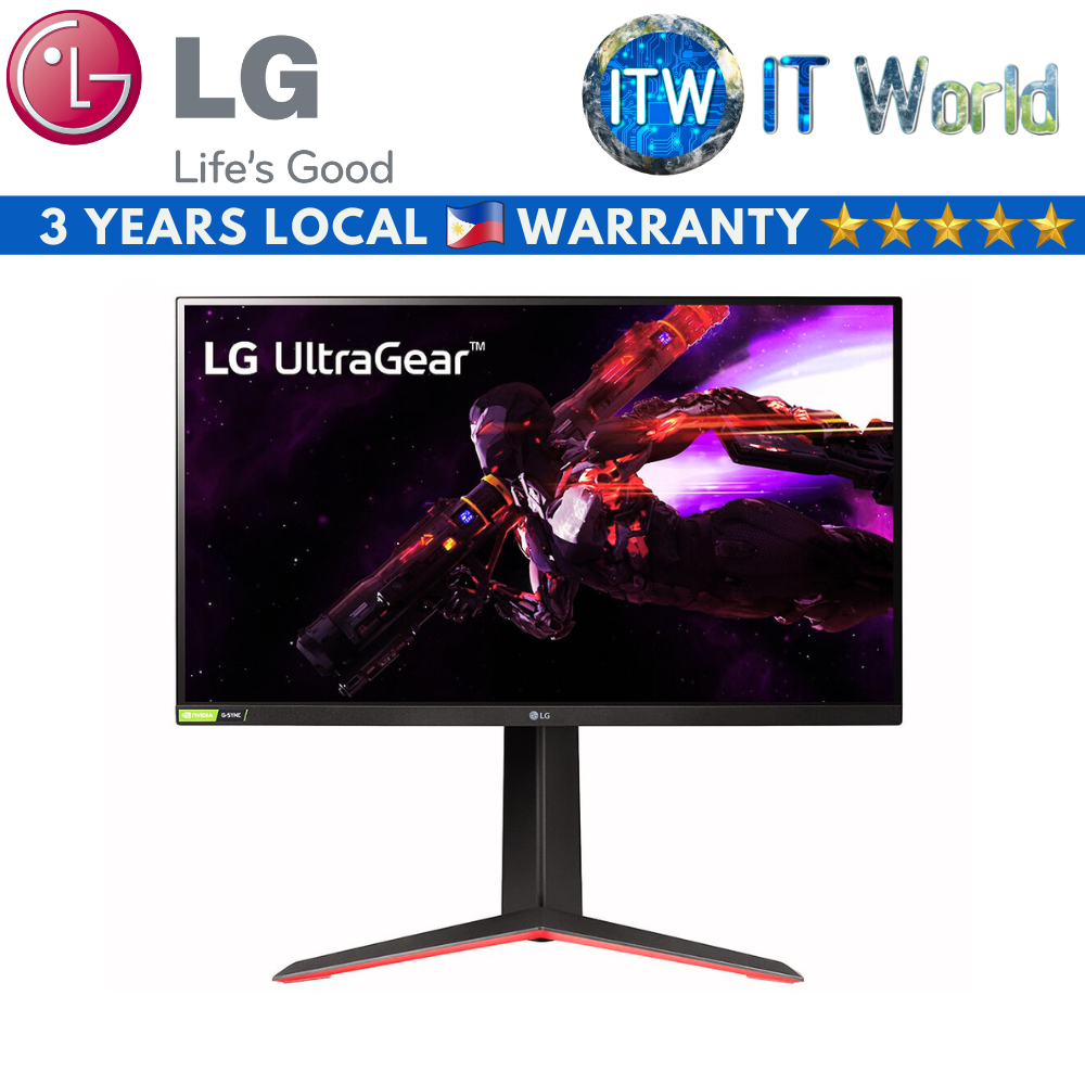 Itw | LG Gaming Monitor 27&quot; (2560x1440 QHD) / 165 (OC 180Hz) / IPS / 1ms (GTG) / Ultragear 27GP850-B