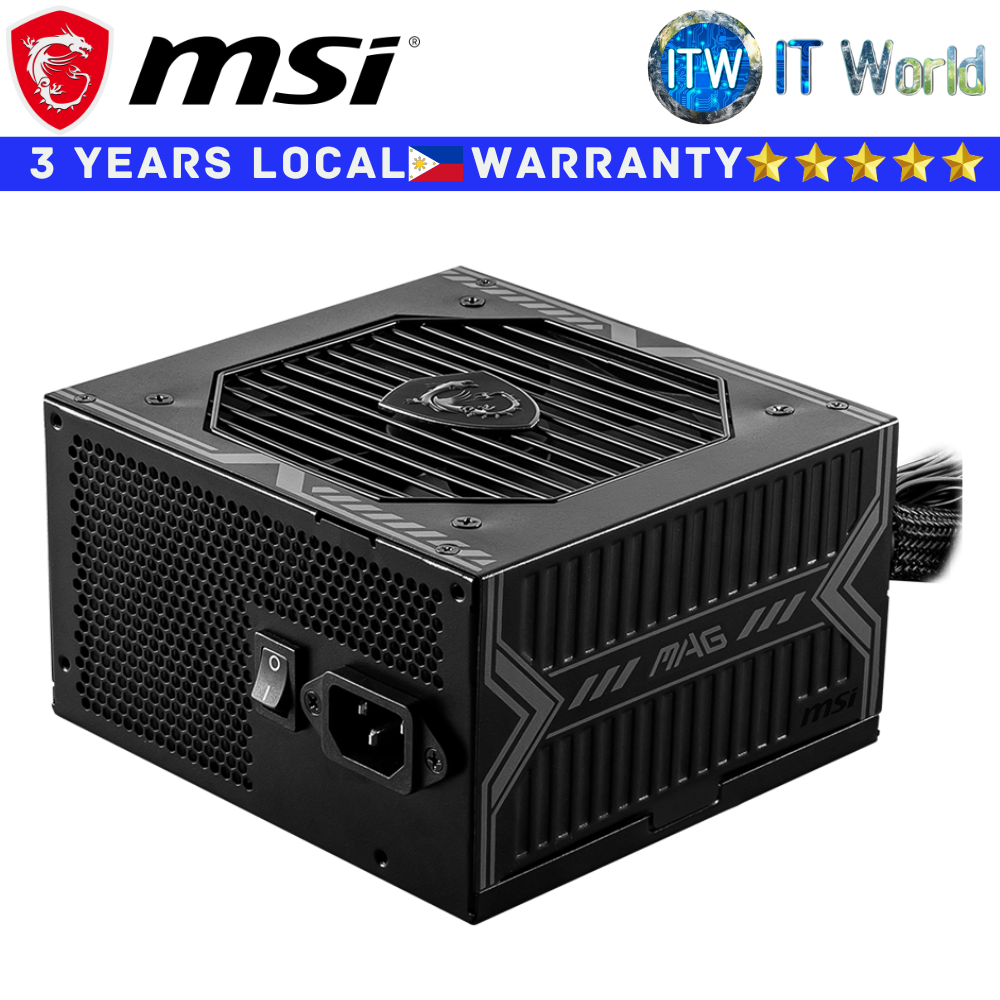 MSI PSU 550W Power Supply Unit A550BN 80+ Bronze Active PFC Sleeve Bearing