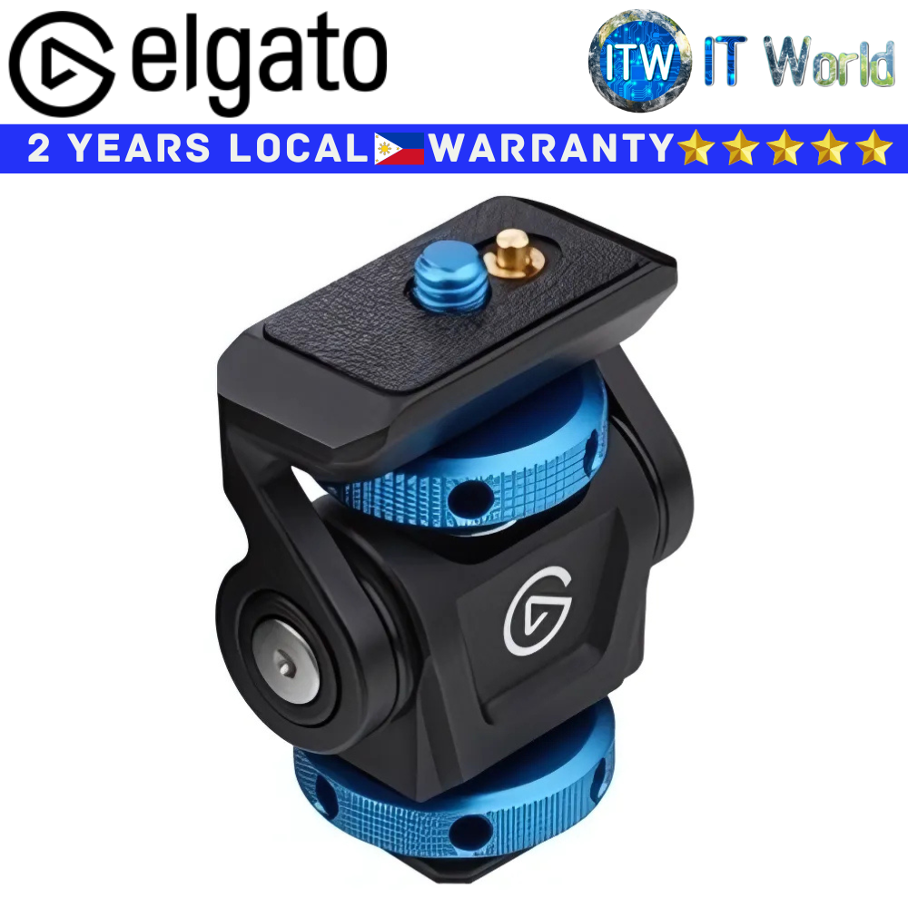 Elgato Cold Shoe Adjustable 1/4-inch Thread Mount for Light (EL-10AAR9901)